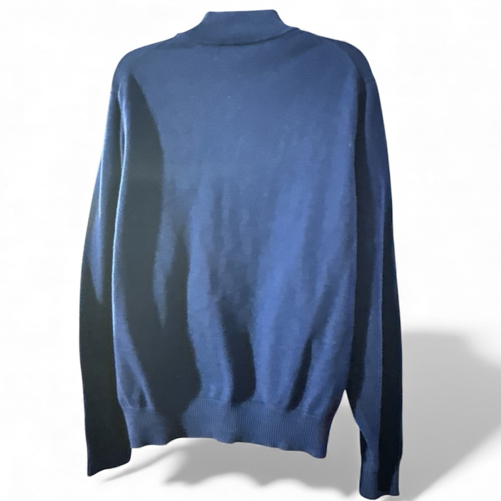 Vineyard Vines Men's Blue Quarter Zip-Up Sweater/ Size M - Picture 4 of 6